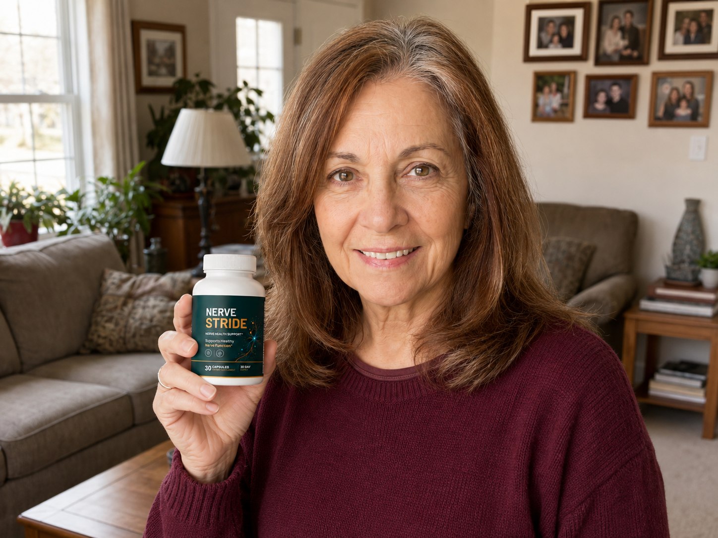 Susan holding Nerve Stride